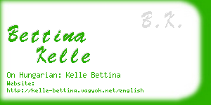 bettina kelle business card